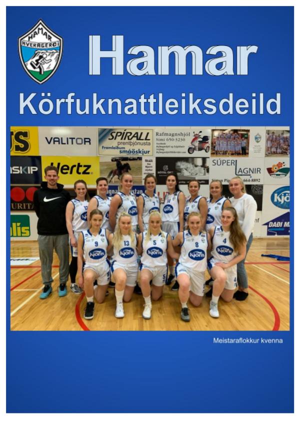 Hamar - basketball Hamar blað tilbúið 2019