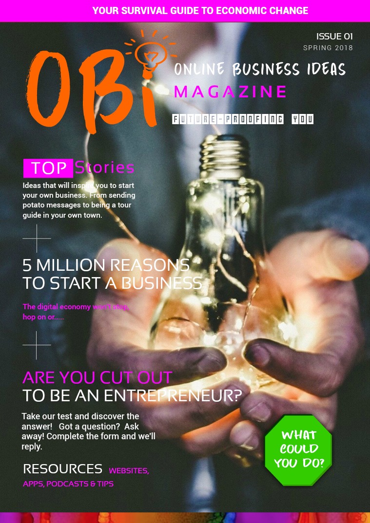 Online Business Ideas Magazine March 2018