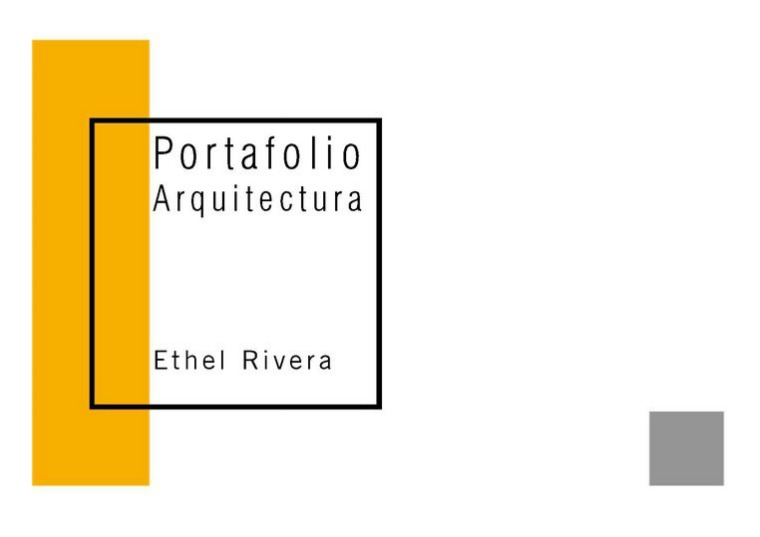Portafolio de Arquitectura Portafolio 01