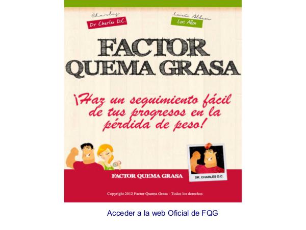 Factor Quema Grasa Dr Charles PDF / Libro Completo Descargar Gratis Factor Quema Grasa