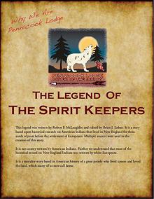 Legend Of The Spirit Keepers Pennacook Lodge, Order Of The Arrow