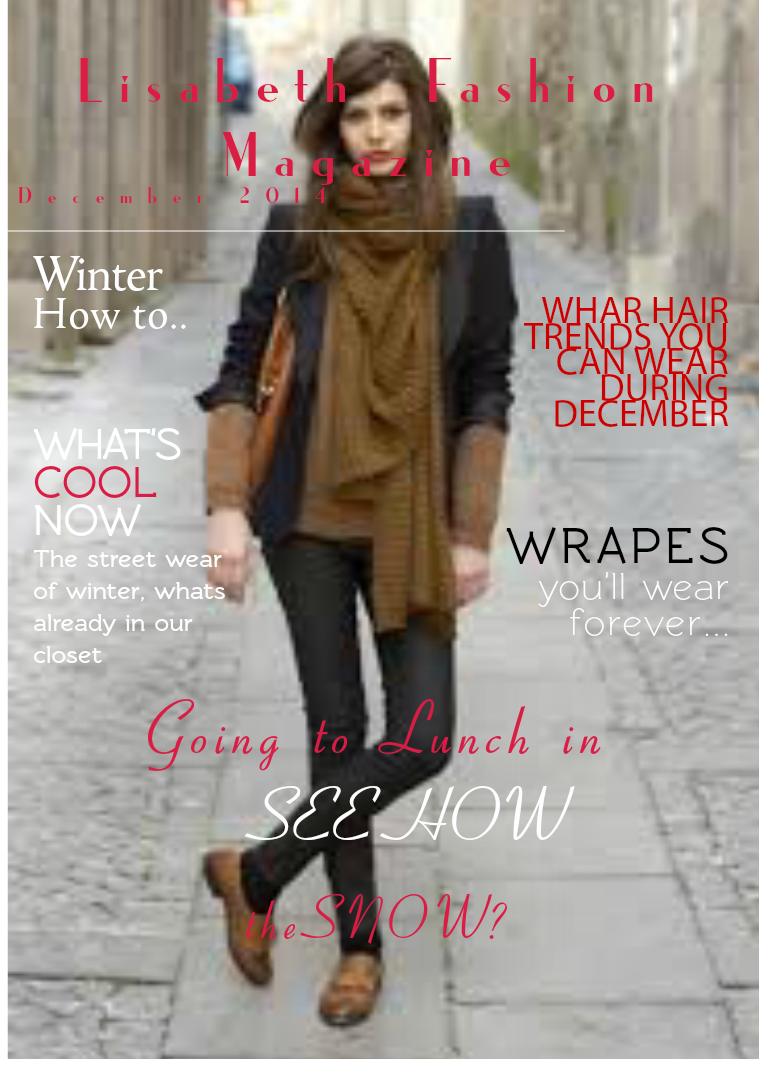 Lisabeth  Fashion Magazine December 2014