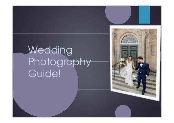 Wedding Photography Guide!