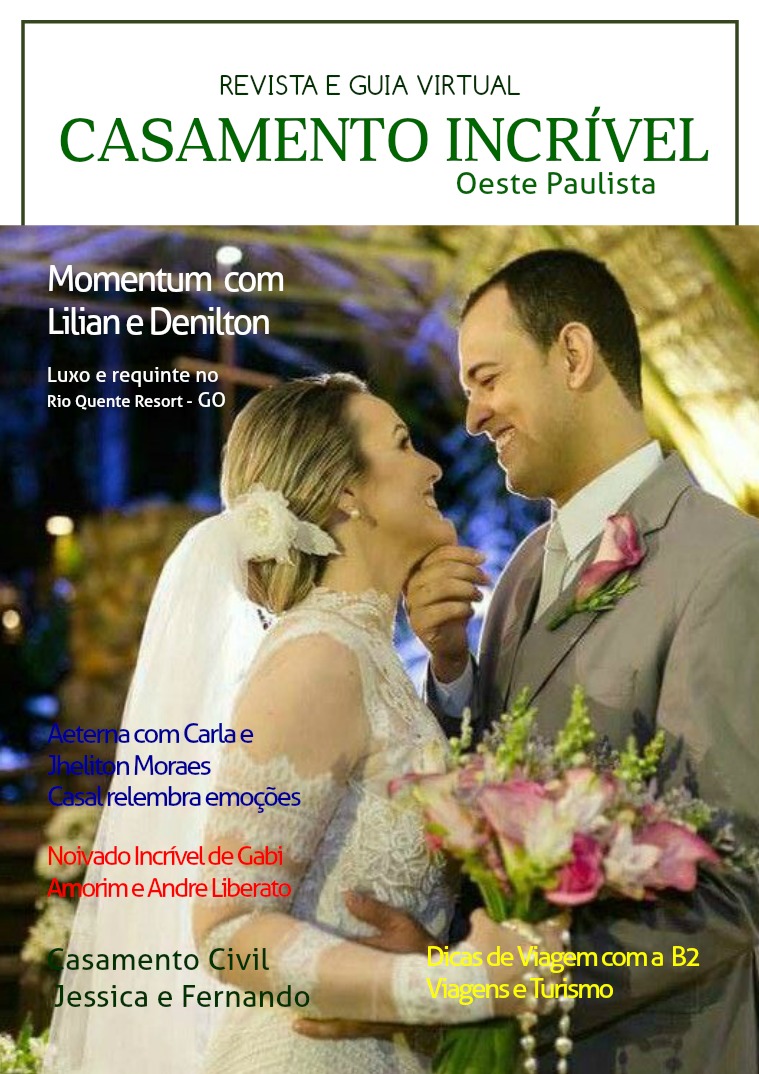 My first Magazine Casamento Incrível Oeste Paulista - Revista e Guia