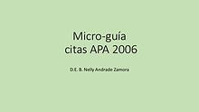 Micro-Guía APA