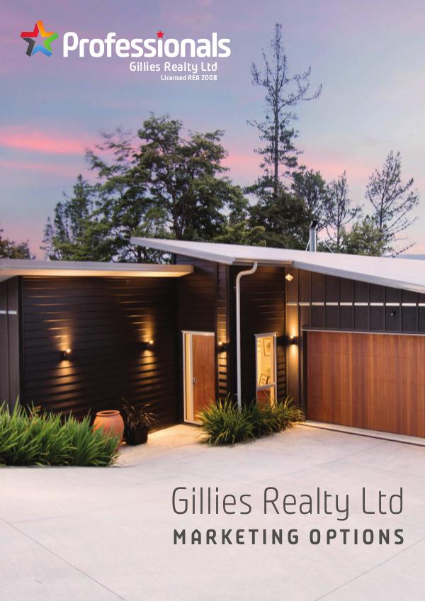 Gillies Realty Marketing Options Marketing Options Booklet