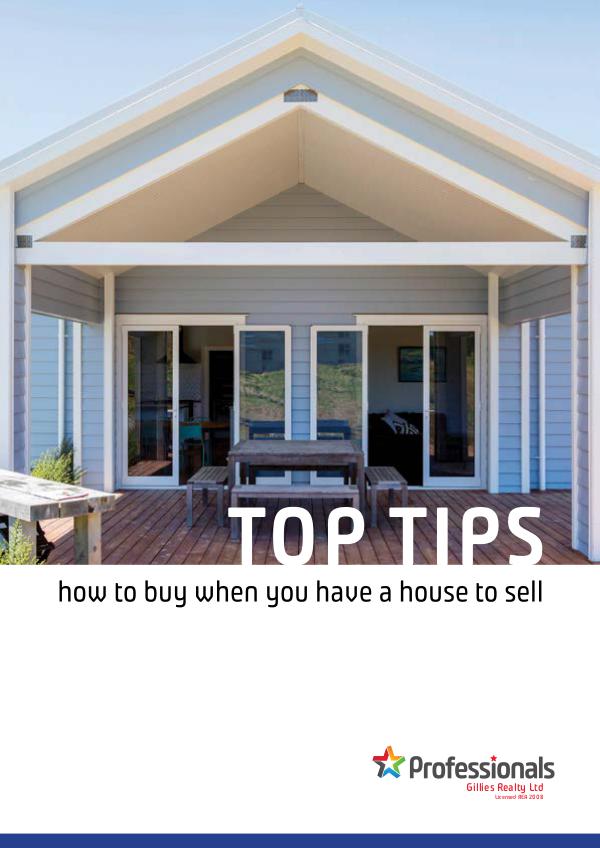 Top Tip Booklets TOP TIPS How to buy when you have a house to sell