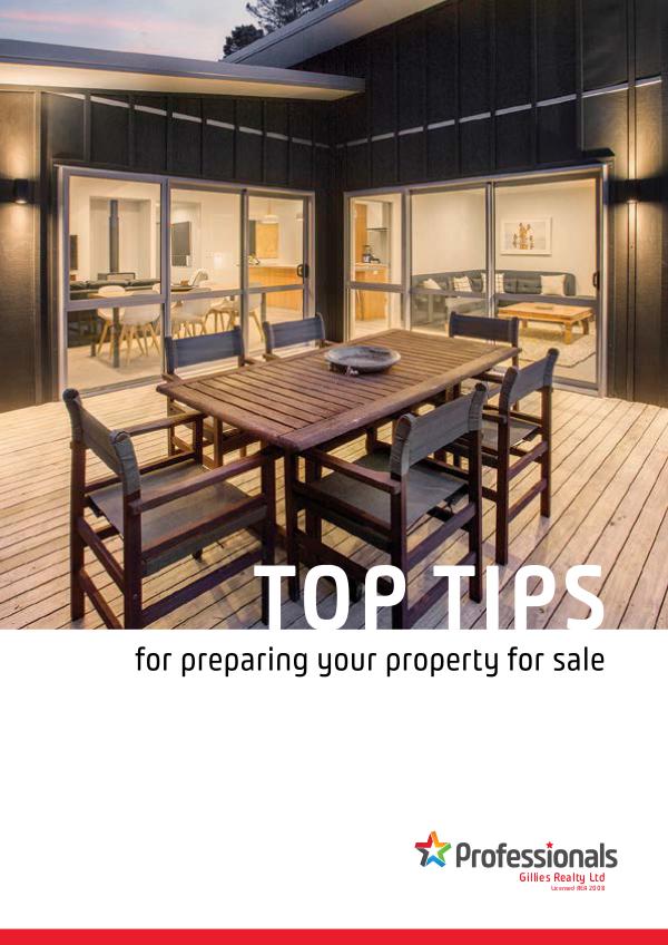 Top Tip Booklets TOP TIPS Preparing your property for sale