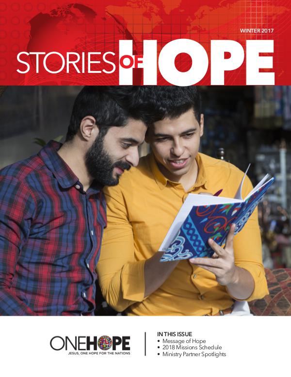 Stories of Hope - Winter 2017 Stories of Hope - Winter 2017