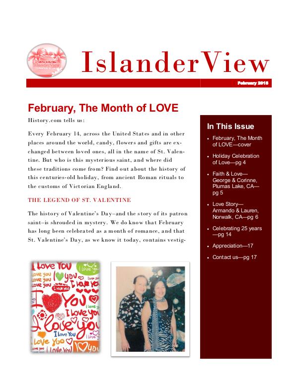 IslanderView Digital Magazine FEBRUARY 2018