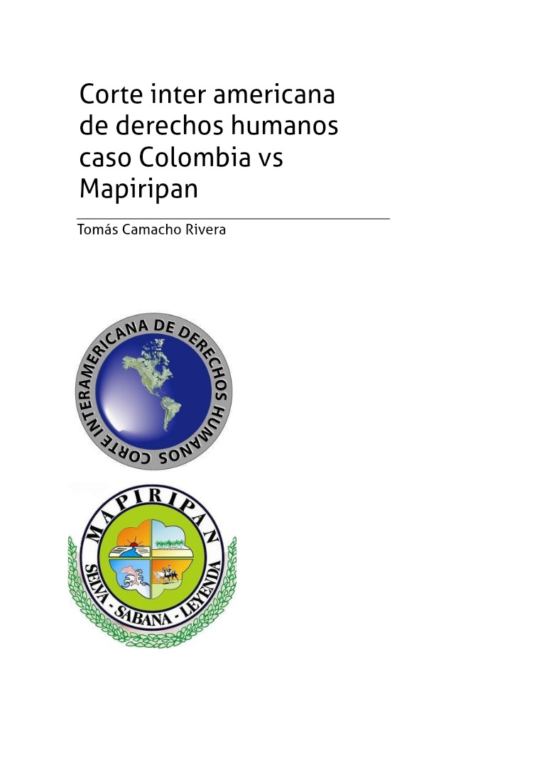 Corte Interamericana de Derechos Humanos Mapiripan Corte Interamericana De Derechos Humanos Mapiripan