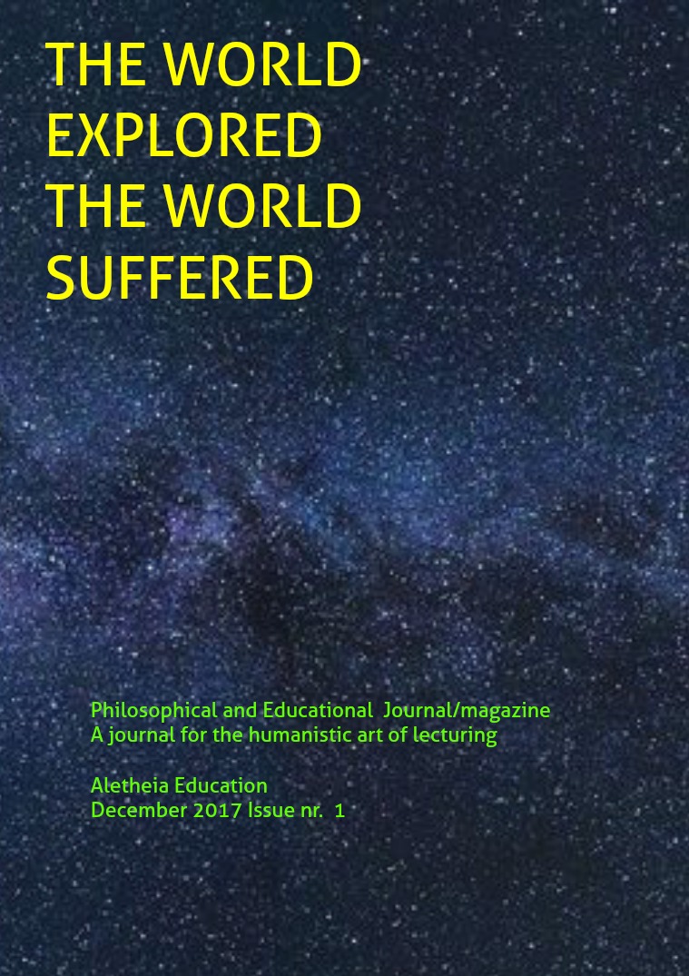 The World Explored, the World Suffered Education Issue nr. 1 December 2017(clone)