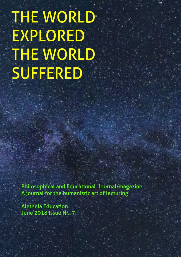The World Explored, the World Suffered Education Issue Nr. 7 June 2018