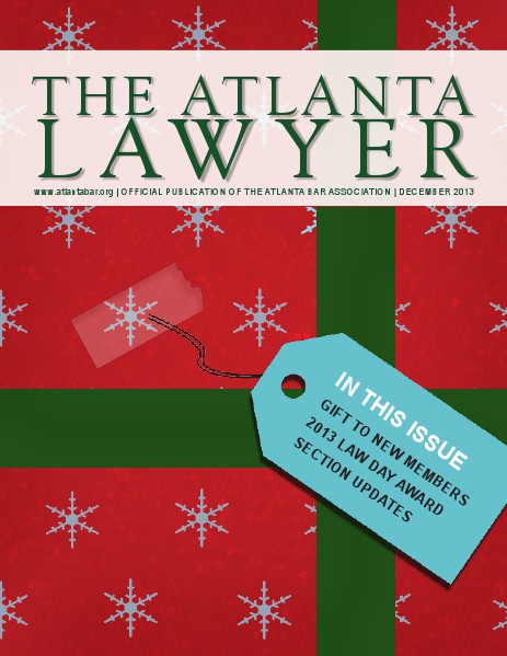 The Atlanta Lawyer - Official Publication of the Atlanta Bar Association Dec