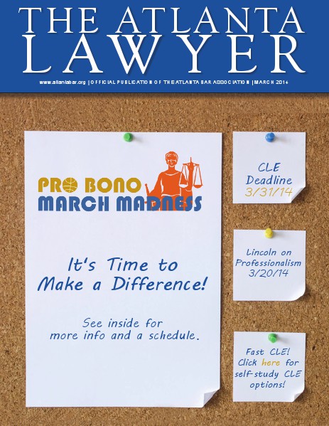 The Atlanta Lawyer - Official Publication of the Atlanta Bar Association - march