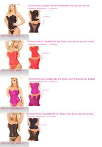 Catálogo Play Sexy Corset, Espartilho e Body 2013-2014 e.g. Out. 2013
