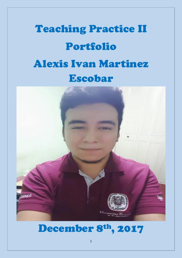 Teaching Practicum II Portfolio Martinez Alexis Portfolio Complete