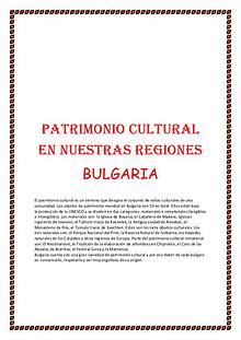 PATRIMONIO CULTURAL DE BULGARIA