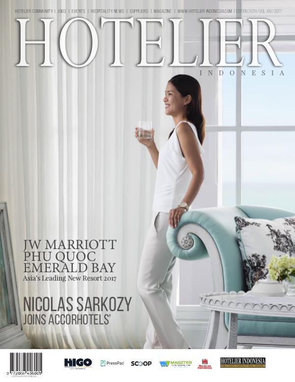 Hotelier Indonesia Magazine 30th Edition Edition 30th Finale 2017