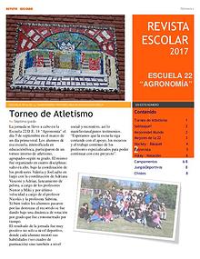 Revista escolar Escuela 22 DE 14 edición 2017