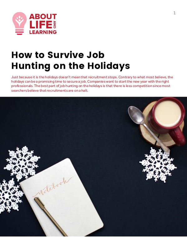 How to Survive Job Hunting on the Holidays 12-Feb-2018