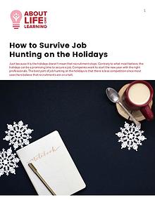 How to Survive Job Hunting on the Holidays