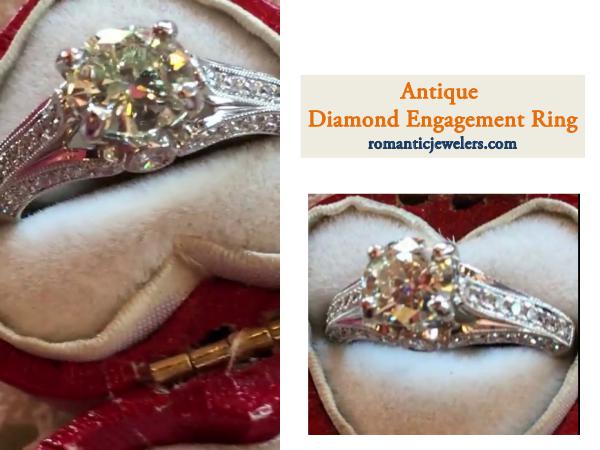 Antique Diamond Engagement Ring Antique Diamond Engagement Ring
