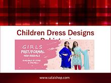 Children Dress Designs Pakistani