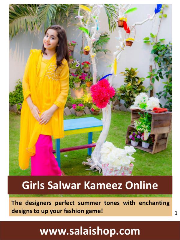 Children Dress Designs Pakistani Girls Salwar Kameez Online