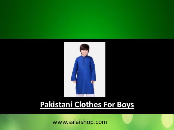 Pakistani Clothes For Boys