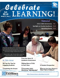 Celebrate Learning! Fall 2013 (Vol 5, Issue 1)