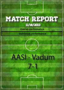 Match report sample Nov. 2013.