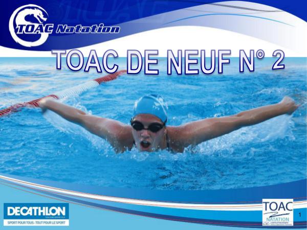 Newsletter TOAC NATATION 2019 TOAC DE NEUF décembre 2018