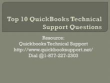 Top 10 QuickBooks Technical Support Questions