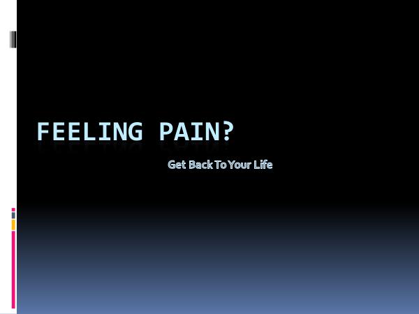 St Albert Physiotherapy Feeling Pain - Get Back To Your Life