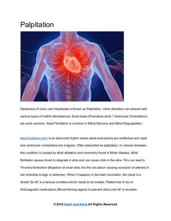 Heart and Aorta Palpitation