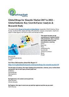 Global Drugs for Sinusitis Market 2017 to 2022