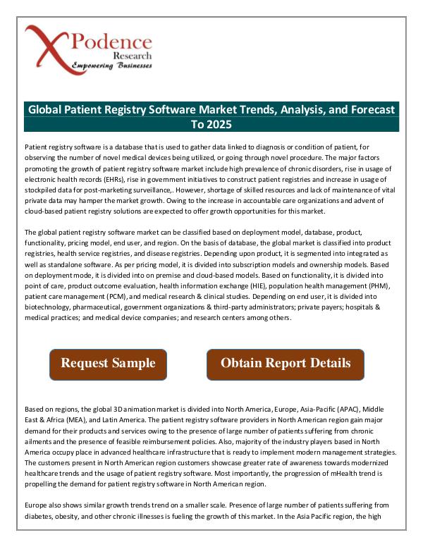 Global Patient Registry Software Market 2018