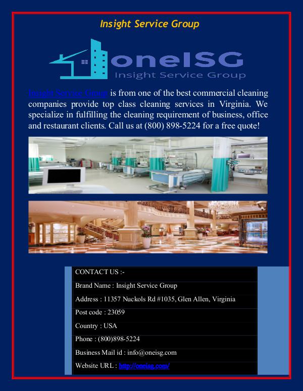 Commercial Cleaning Services Companies in Virginia Commercial Cleaning Services Companies in Virginia