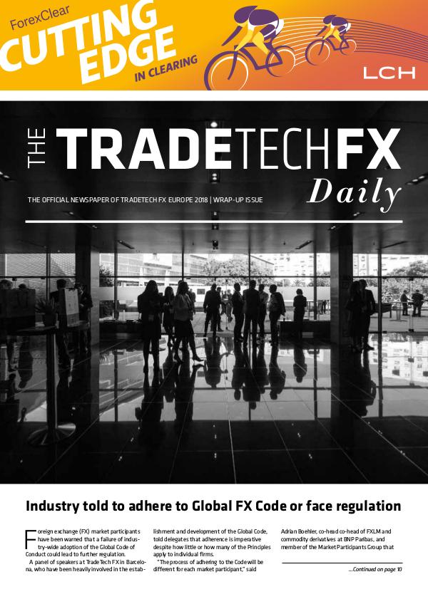 Conference Dailys TRADETech FX Daily 2018 Wrap-up