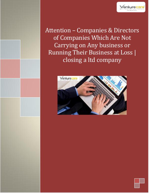 Business Plan - Venture Care 2.Attention – Companies & Directors of Companies W