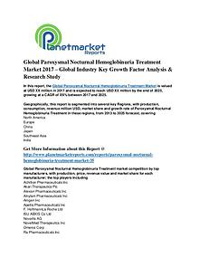 Global Paroxysmal Nocturnal Hemoglobinuria Treatment Market 2017-2025