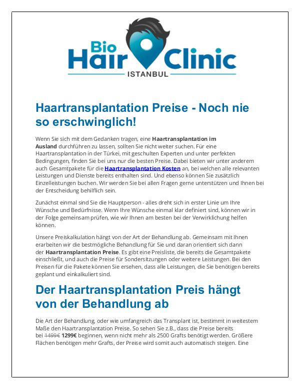 BioHairClinic - Haartransplantation istanbul BioHairClinic - Haartransplantation istanbul