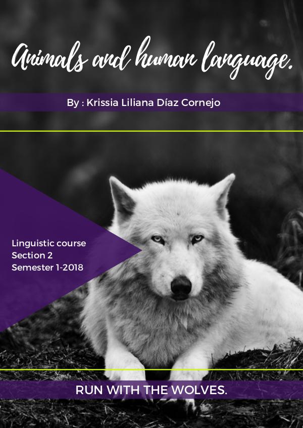 Animals & human language Animals and human language.