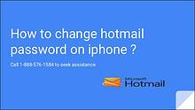 how to change hotmail password on iphone 1-888-576-1584
