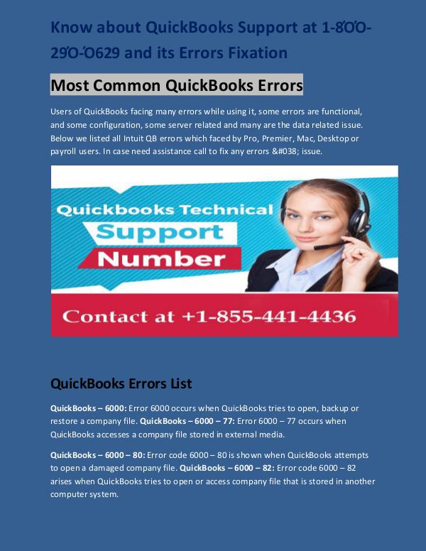 quickbooks-technical-support Know about QuickBooks Support at 1-8ΌΌ-29Ό-Ό629 an