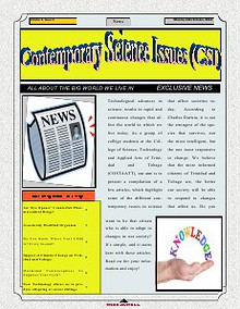 Contemporary Science Issue - Newsletter