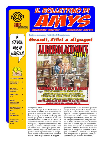 AMys - Bollettino Informativo N.11 Maggio 2014