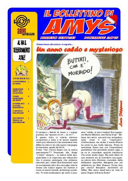 AMys - Bollettino Informativo N.26 - Dicembre 2015