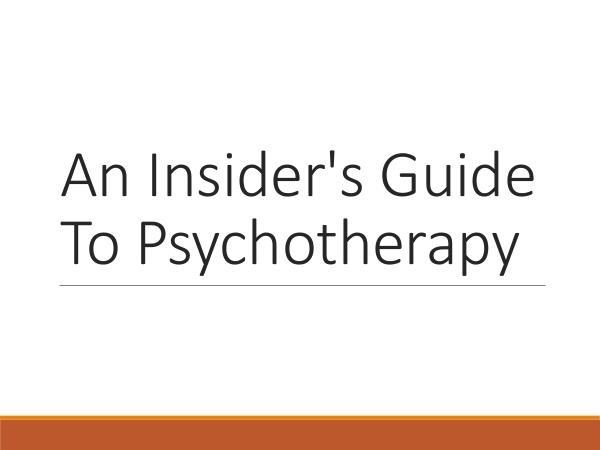 HHC Centre An Insider's Guide To Psychotherapy